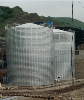 利川粮食钢板仓的安装全过程不用热焊接